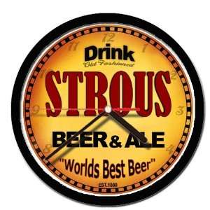  STROUS beer and ale cerveza wall clock 