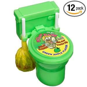 Kidsmania Sour Flush Candy Plunger with Sour Powder Dip, 1.38 Ounce 