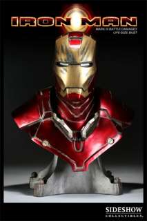 Sideshow Iron Man   Mark III Battle Damaged Bust  