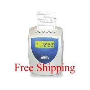  Amano MRX 35 Electronic Calculating Time Clock Office 