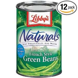 Libbys Naturals French Sytle Green Beans, 14.5 Oz. Cans (Pack of 12)