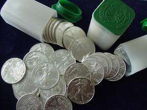 oz AMERICAN SILVER EAGLE   OFFICIAL US MINT COIN TUBE (HOLDS 20 