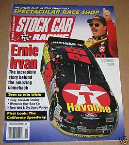STOCK CAR RACING MAGAZINE OCTOBER 1996 ERNIE IRVAN  