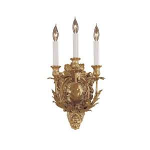  Vintage Wall Sconce in French Gold