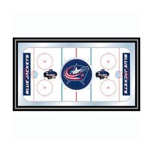  NHL Columbus Blue Jackets Framed Hockey Rink Mirror