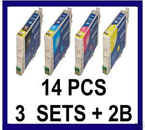 14 Refilled 44 Ink for Epson C64 C84 C86 CX4600 CX6400  