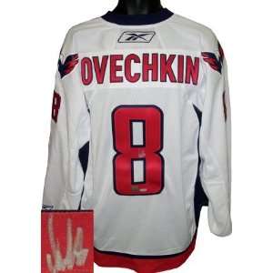  Alexander Ovechkin signed Washington Capitals White Reebok 
