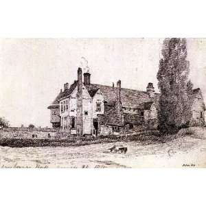   Constable   24 x 16 inches   Overbury Hall, Suffolk