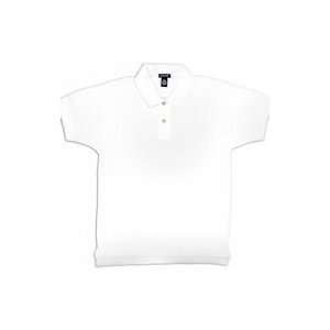  Enza Youth Classic Pique Sport Shirt White Medium