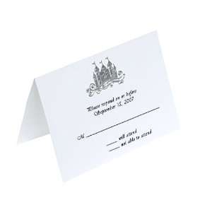   Card Wedding Castle White Silver (50 Pack) Arts, Crafts & Sewing