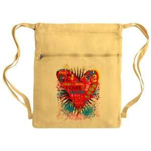   Messenger Bag Sack Pack Yellow Hope Joy Believe Heart 