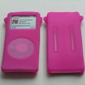   Hot Pink Silicone Skin Case Tubes for Apple iPod Nano 