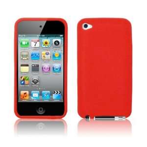   Soft Silicone Skin Case + LCD Screen Protector for Apple iPod Touch 4