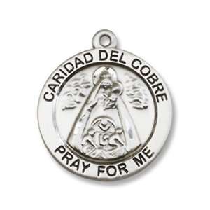  Sterling Silver Caridad Del Cobre Pendant Stainless Silver 