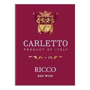  Carletto Ricco Rosso 750ML Grocery & Gourmet Food