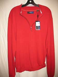 Callaway Golf Sweater Shirt 1/2 Zip Shirt Red Mens L  