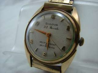 Bulova L6 Self Winding 23 Jewels Wristwatch WORKING 6 Adjustments W 