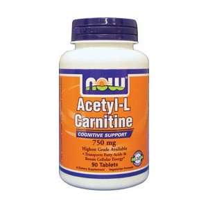  Now Acetyl L Carnitine 750mg, 90 Tablet Health & Personal 