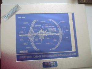 STAR TREK CHROMIUM PRINT DEEP SPACE 9 LITHOGRAPH nicely matted  