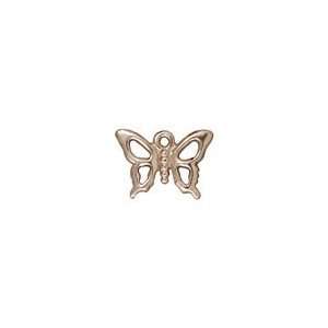  TierraCast Rhodium (plated) Petro Butterfly Charm 17x12mm 