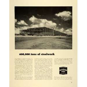  1941 Ad Bethlehem Steel Steelwork Structure Architecture 