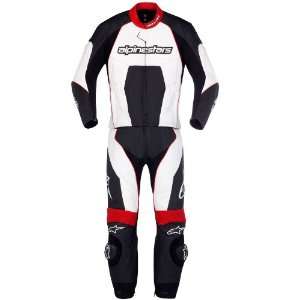  ALPINESTARS CARVER 2 PC LEATHER RACING STREET SUIT RED 56 