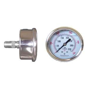 All Stainless Steel Pressure Gauge Stainless Steel Case & Wetted Parts 