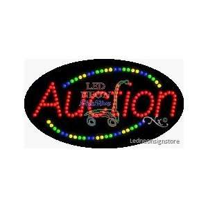 Auction LED Sign 15 inch tall x 27 inch wide x 3.5 inch deep outdoor 