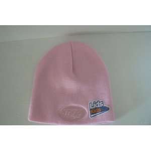   Jets Pink Lid Pink Kids Child Size Beanie Hat Ski Skull Cap Lid Toque