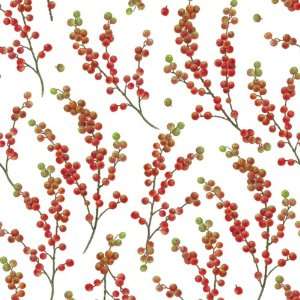  Caspari Berry Branches Ivory 9 Foot Wrapping Paper Roll 