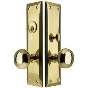   New York Mortise Entry Set With Heavy Cast Knobs.