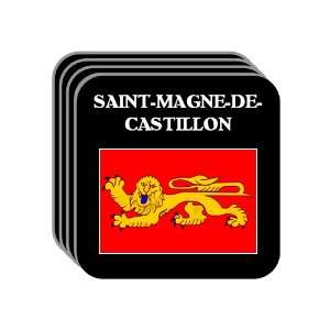 Aquitaine   SAINT MAGNE DE CASTILLON Set of 4 Mini Mousepad Coasters