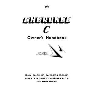  28 Cherokee Aircraft Owners Handbook Manual Piper  Books