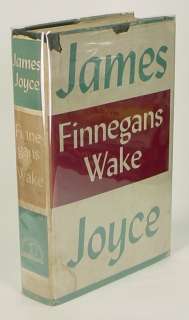 Finnegans Wake ~by JAMES JOYCE~ 1st/1st Edition 1939 ~First Issue Dust 