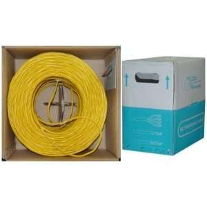   Plenum, 350MHz, 24 AWG, yellow 1000 ft. CAT 5 Cable Bulk, CAT 5 Cable