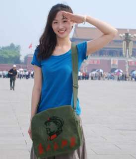Chinese Chairman Mao Canvas Bag Handbag Purse A174  