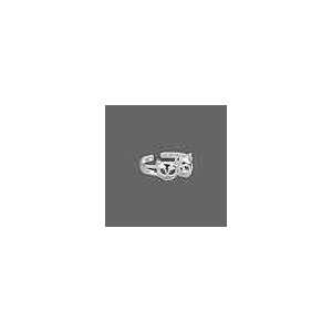  Two Cat Faces Sterling Silver Toe Ring 