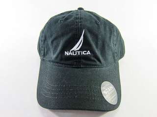   nautica baseball golf ball classic sport casual black hat cap cap17