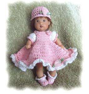 Crochet Pattern for 6 Ellery Kish Jumper Dress Set  