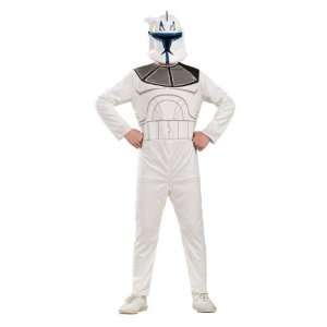  Star Wars Captain Rex Action Suit Costume Kid Size 4 6x 