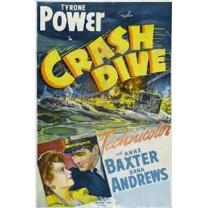  Crash Dive (1956) 27 x 40 Movie Poster Style B