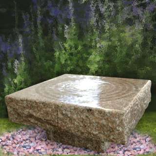 Granite Garden Flat Square Fountain Small  