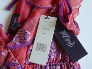 Hale Bob Silk Dress SPRING FLING M 8 10 UK 12 14 NWT  