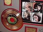 The Beatles LET IT BE 24k Gold Record R&R Gift Free S&H