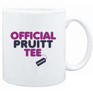 Mug White  Official Pruitt tee   Original  Last Names  