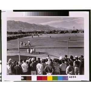 Baseball game,Manzanar Relocation Center,Calif. / photograph by Ansel 