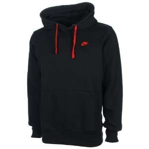  Nike Mens Black Hooded Hoody Sweatshirt Jumper Top Sports 