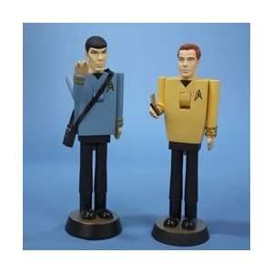  Star Trek Spock & Captain Kirk Miniature Nutcrackers Set 