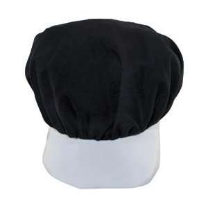   Twill Chef Hat 10x9 Black & White; 2 Items/Order