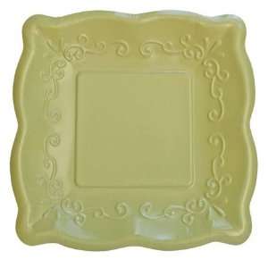  Celadon Pottery Scalloped 7 Inches Plates Package of 8 